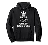 Bleib Ruhig Ich Bin Eine Griechische Göttin Lustige Frauen Pullover Hoodie