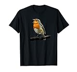 Rotkehlchen Vogel Beobachten Singvögel T-Shirt
