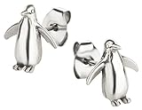 Ohrstecker Pinguin Ohrring aus Sterling Silber für Kinder Damen und Herren