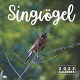 Singvögel Kalender: 12-Monats-Kalender von Januar 2023 bis Dezember 2023 - Behalten Sie den Überblick über wichtige Details, Notizen und Termine