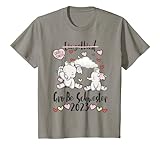 Kinder Große Schwester 2023 Elefanten Design für Mädchen T-Shirt