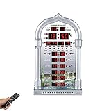 HXSYD Automatische Muslim Gebet Wand Tabelle Azan Uhr, Ramadan Musik Spielen Islamische Uhr, Zeit Reminding Moschee Kalender Geschenk Led Digital Clock