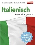Sprachkalender - Italienisch lernen leicht gemacht - Kalender 2022 - Harenberg-Verlag - Tagesabreißkalender - 12,5 cm x 16 cm