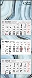 3-Monatskalender Design 2023 - Büro-Kalender 33x80 cm