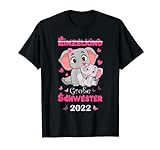 Einzelkind Große Schwester 2022, Schwangerschaft Elefanten T-Shirt