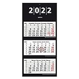 Herlitz 50036028 3-Monats-Wandkalender 2022, 33 x 70 cm, 1 Stück