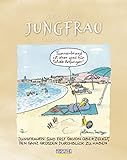 Jungfrau 2023: Sternzeichenkalender-Cartoonkalender als Wandkalender im Format 19 x 24 cm.