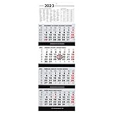 Kombi 4-Monatskalender 2023 Bürokalender großer Wandkalender vier Monate Planer mit Jahresübersicht