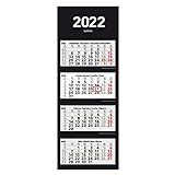 Herlitz 50036035 4-Monats-Wandkalender 2022, 33 x 87,5 cm, 1 Stück
