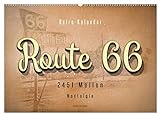 Route 66-2451 Meilen Nostalgie (Wandkalender 2023 DIN A2 quer), Calvendo Monatskalender