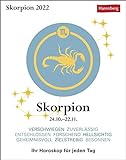 Skorpion Sternzeichenkalender 2022 - Tagesabreißkalender mit ausführlichem Tageshoroskop und Zitaten - Tischkalender zum Aufstellen oder Aufhängen - 11 x 14 cm: Ihr Horoskop für jeden Tag