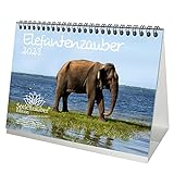 Elefantenzauber DIN A5 Tischkalender für 2023 Elefanten - Seelenzauber