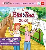 Bibi & Tina: Pferde-Kalender 2023: Woche für Woche Pferdespaß und Lernrätsel, 1./2. Klasse