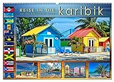 Reise in die Karibik - von den Bahamas bis Aruba (Wandkalender 2023 DIN A2 quer), Calvendo Monatskalender