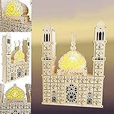 Liseng Eid Mubarak Countdown Kalender DIY Holz Ramadan Dekoration Holz Kleine SüüIgkeiten Geschenk Schublade für Haus Party Dekoration