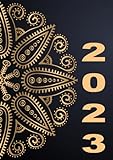 2023: Kalender 2023 buchkalender 1 tag 1 seite I kalenderbuch 2023 12 monate von Januar bis Dezember I Jahresplaner | din a4