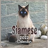 Siamese 2022 Calendar: Cute And Funny Cat Calendar 2022-2023, Size 8.5 x 8.5 Inch, Monthly Square Calendar 2022, Gifts For Siamese Cat Lovers, 16 Month Calendar 2022