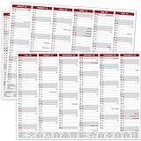Tafelkalender 2023 A4 - Kalender 2023 mit Ferien & Feiertagen | Jahreskalender, Wandkalender 2023 DIN A4 als Jahresplaner | Blattkalender 12 Monate auf Vorder- und Rückseite (3 Stück Papier)