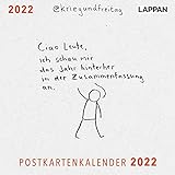 @kriegundfreitag Postkartenkalender 2022: Ciao Leute, ich schau mir das Jahr hinterher in der Zusammenfassung an
