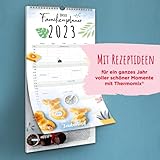 MEIN ZAUBERTOPF Familienplaner 2023 • Küchen-Kalender • mit 5 Spalten! • pro Monat 1 Rezept für Thermomix® • großes Format von 21 x 45 cm • ... Extra-Rezeptheft zum Herunterladen