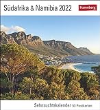 Südafrika & Namibia Sehnsuchtskalender 2022 - Reisekalender - Postkartenkalender mit 53 perforierte Postkarten - zum Aufstellen oder Aufhängen - 16 x 17,5 cm: Sehnsuchtskalender, 53 Postkarten