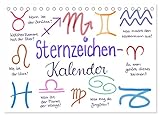 Sternzeichen-Kalender (Tischkalender 2023 DIN A5 quer), Calvendo Monatskalender