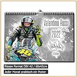Valentino Rossi Kalender 2022 - Premium Wandkalender im Format DIN A2 - RIESIG