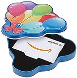 Amazon.de Geschenkkarte in Geschenkbox (Geburtstagsballons)