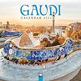 Gaudí - Antoni Gaudí 2023: Original Flame Tree Publishing-Kalender [Kalender] (Wall-Kalender)