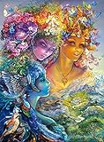 Buffalo Games The Three Graces Glitter Edition by Josephine Wall Jigsaw Puzzle (1000 Piece) by