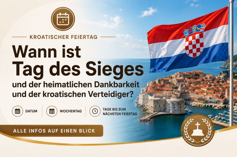 Tag des Sieges Kroatien
