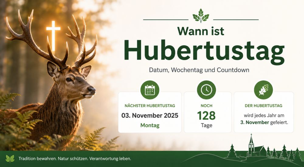 Wann ist Hubertustag und welche Bedeutung hat der Tag?